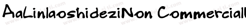 AaLinlaoshideziNon CommercialUs字体转换